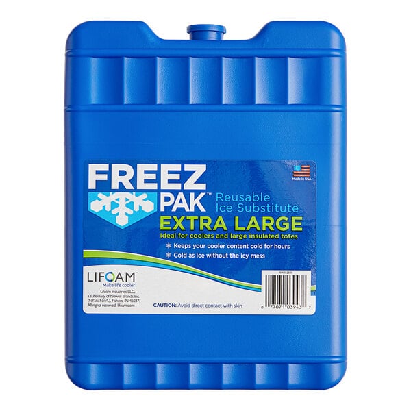 Lifoam Freez Pak Extra Large Reusable Ice Pack with Hard Shell LF4943 - 12/Case