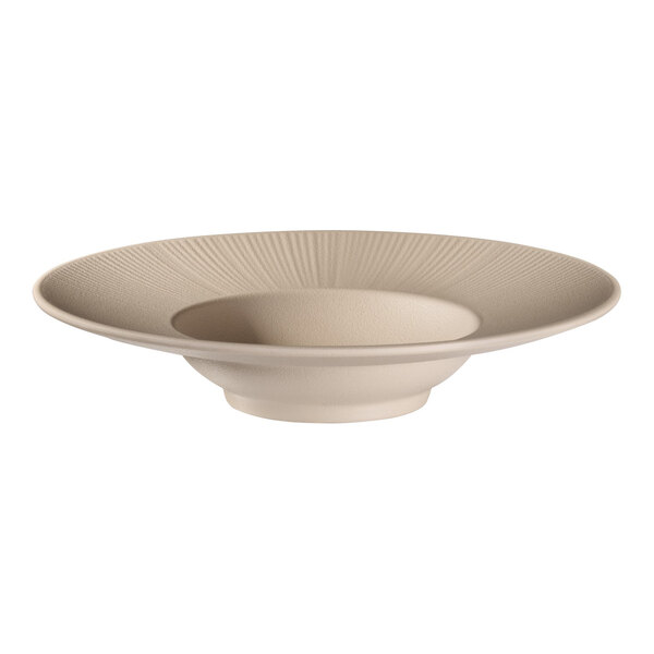 APS Nero 10.1 oz. Brown Round Wide Rim Melamine Soup Bowl - 6/Case