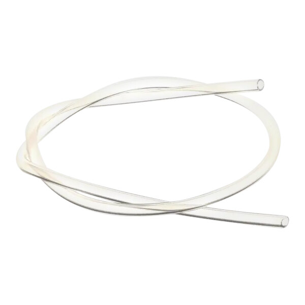 A transparent flexible hose.