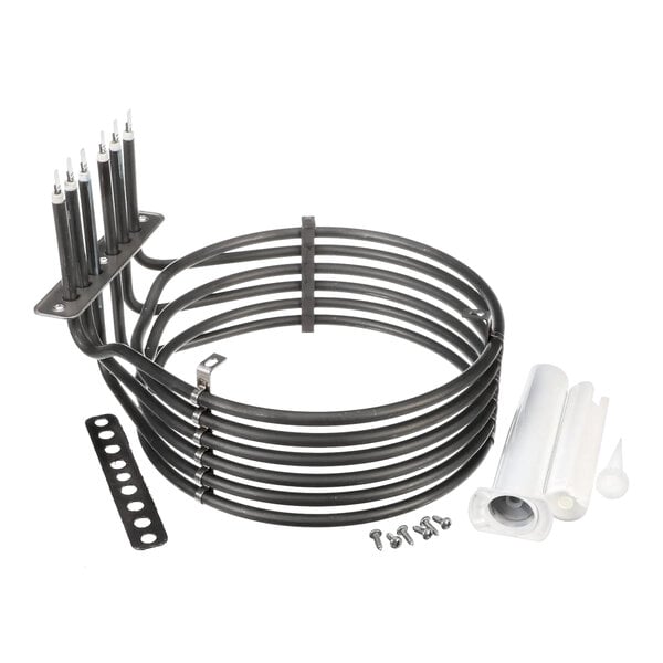 A Unox KRS1269A 9150W 240V 6 turns heating element with mounting hardware and accessories.