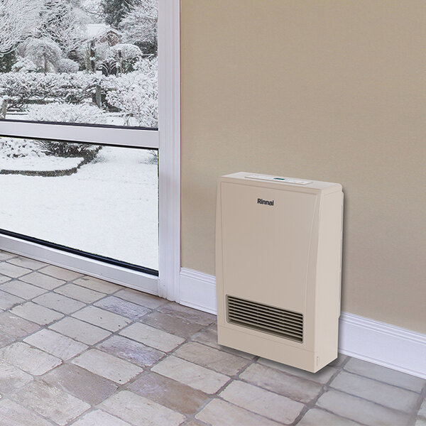 Rinnai EnergySaver Natural Gas Beige Direct-Vent Wall Furnace EX11DTN - 120V, 11,000 BTU