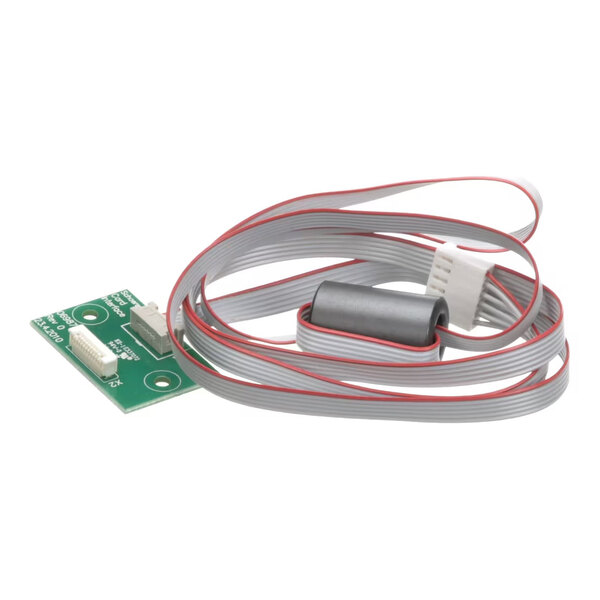 A Schaerer 3370069875 chip card reader interface with a flat ribbon cable and connector.