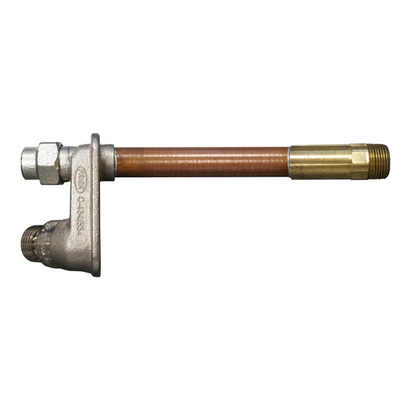 A 12-inch non-freeze anti-siphon commercial wall hydrant with a key.