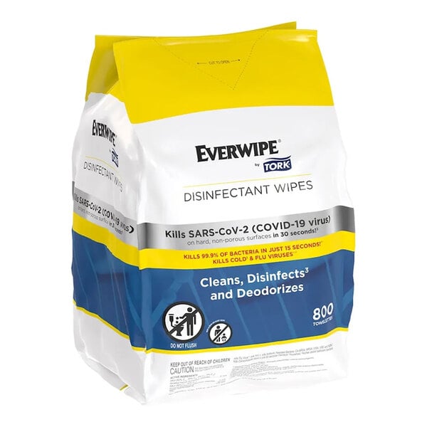 Everwipe by Tork 800-Count Disinfectant Wipes - 2/Case