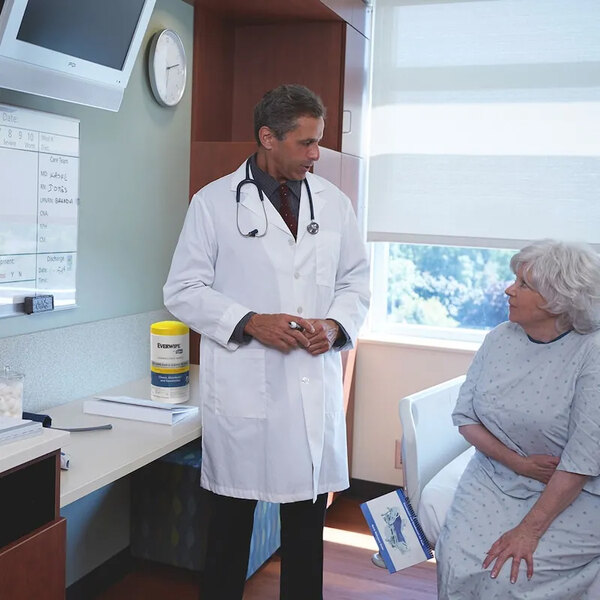 Everwipe by Tork 75-Count Disinfectant Wipes Canister - 6/Case