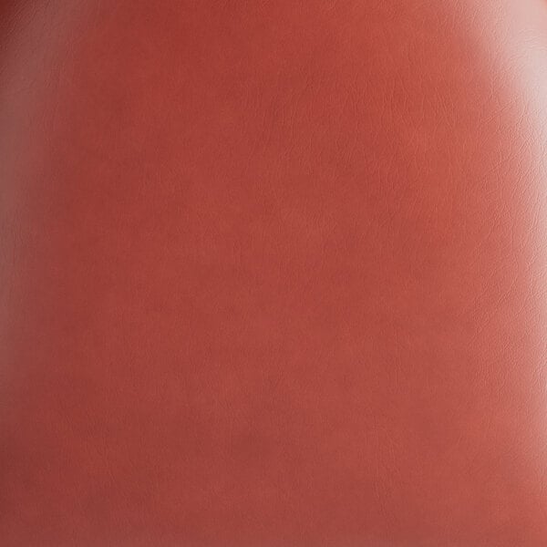 A burgundy vinyl seat for a bar stool.