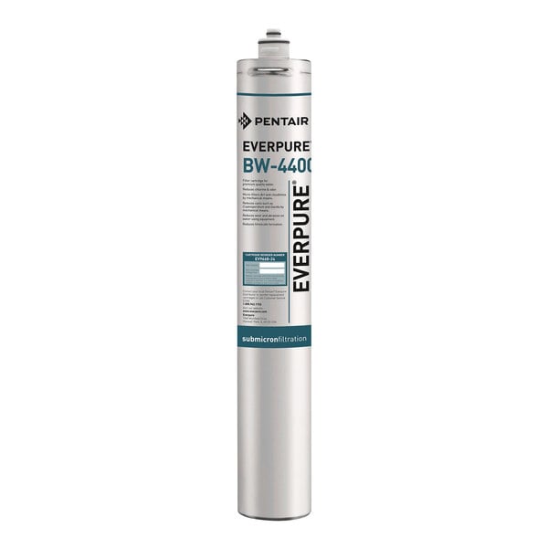 A cylindrical Everpure BW-4400 replacement filter cartridge for the MRS-350BL 350 GPD reverse osmosis system.