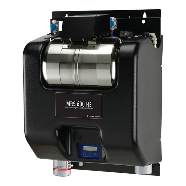A high-efficiency reverse osmosis water filtration system labeled MRS 600 HE.