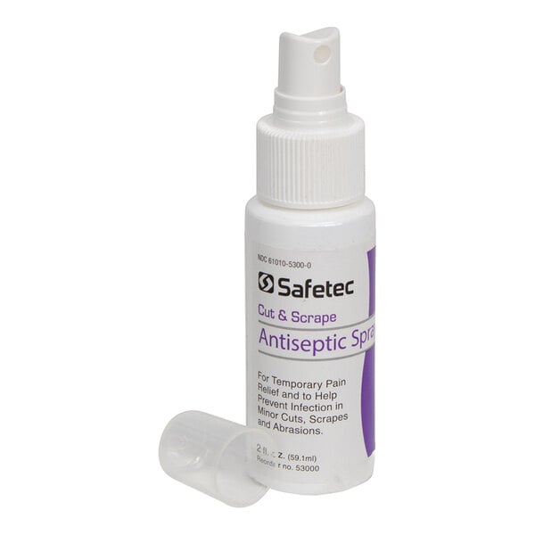Safetec 91433 2 oz. Cut and Scrape Antiseptic Spray - 24/Case