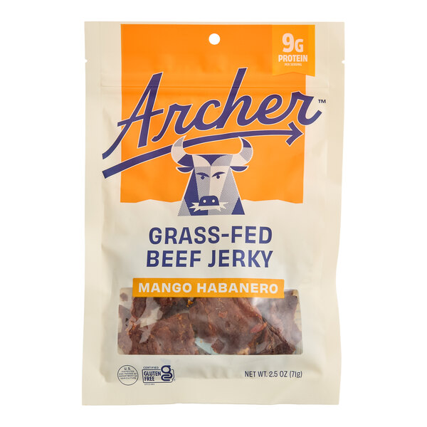 Archer Mango Habanero Beef Jerky 2.5 oz. - 12/Case