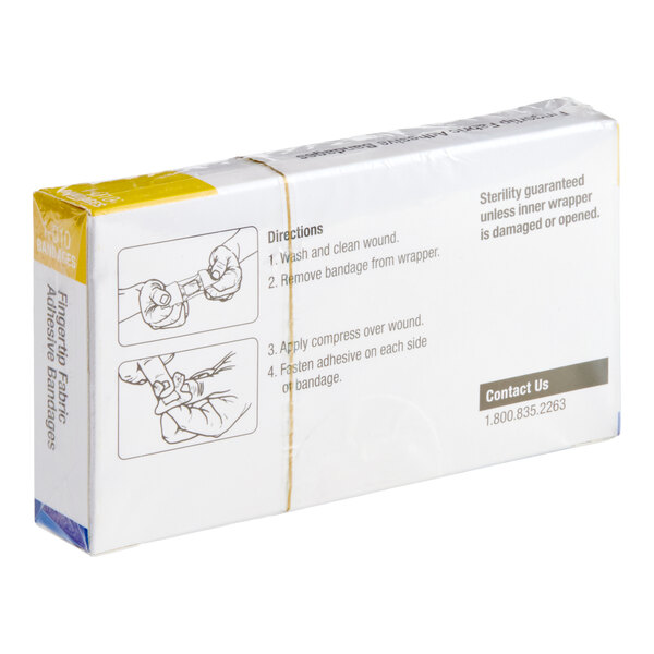 First Aid Only 1-010-020 Fabric Sterile Adhesive Fingertip Bandage - 600/Case