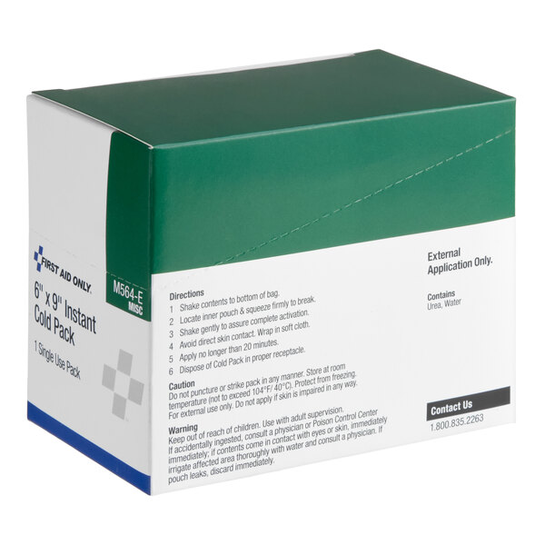 First Aid Only M564-E-084 6" x 9" Instant Cold Pack - 20/Case