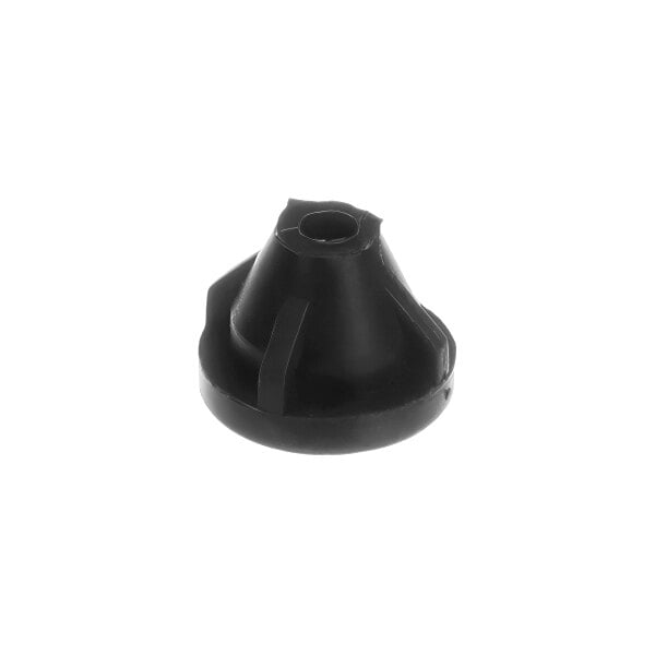 A black rubber grommet for a blower drive end, measuring 4.5mm.