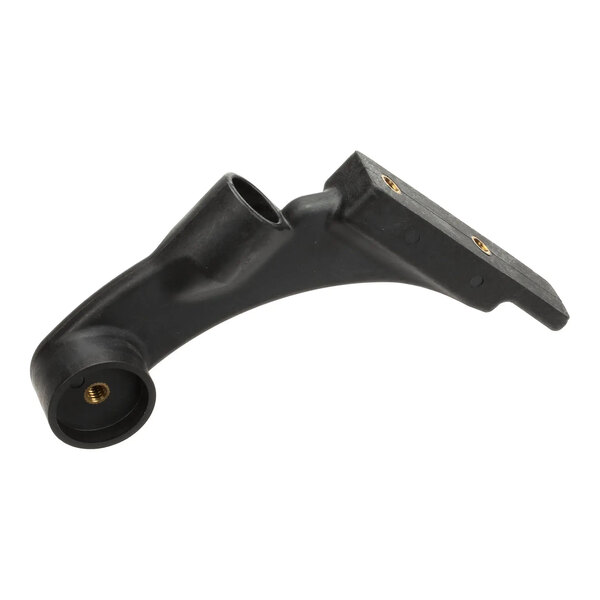 A black left handle component for XLT Ovens, model XP6603B.