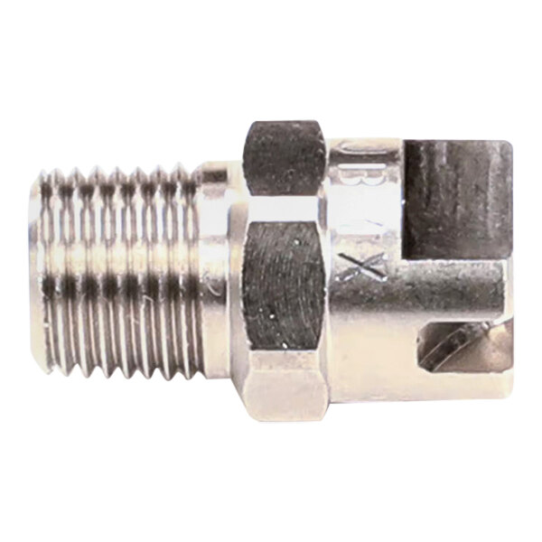 A metal Champion 111938 nozzle with threaded and hexagonal sections.