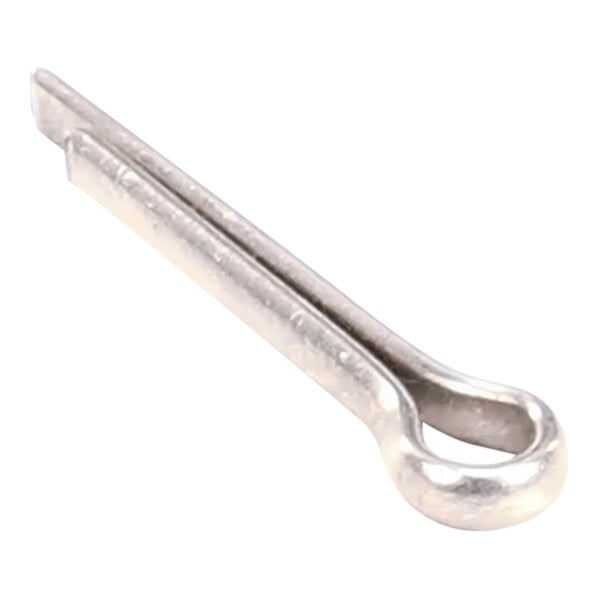 A metal cotter pin with a looped end, measuring 1/8 inch by 3/4 inch.