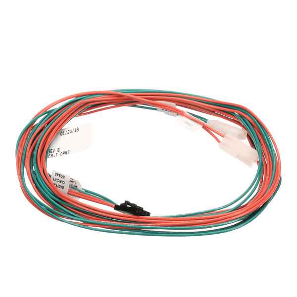 A Champion 0512362 wiring harness with red and green wires and connectors.