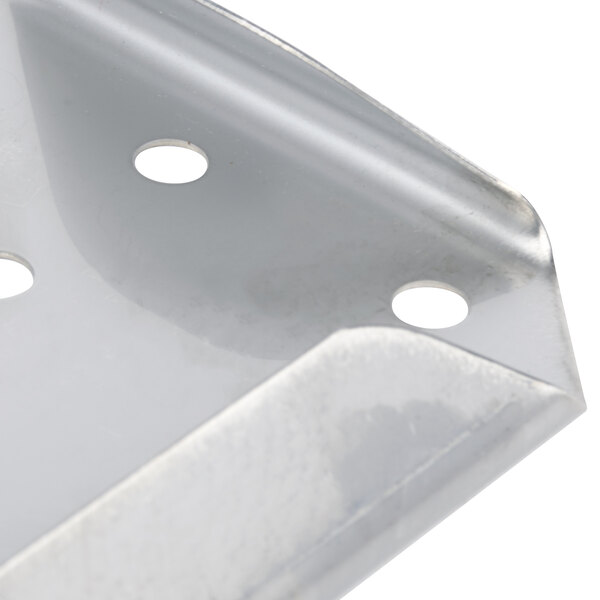 A close up of a stainless steel Vollrath False Bottom for a Super Pan 3.