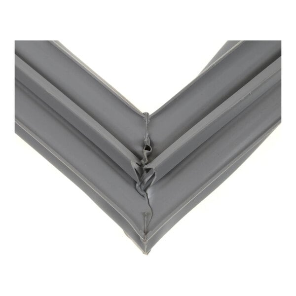 A gray rubber door gasket for a commercial refrigerator or freezer.