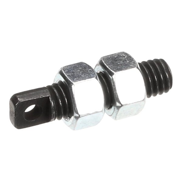 A metal spring anchor kit with two hex nuts and a threaded rod, used for Marsal Pizza Ovens.