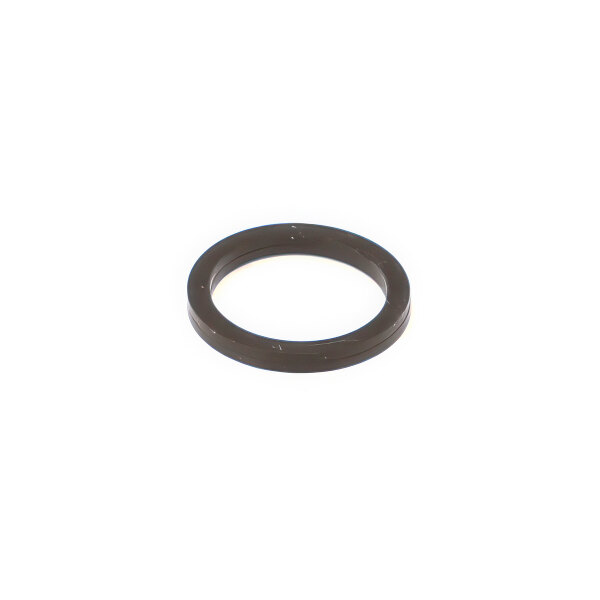 A black square-profile O-ring with a 0.5 inch inner diameter and 0.625 inch outer diameter.