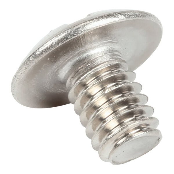 A metal truss head screw with an 8-32 thread size and 1/4 inch length.