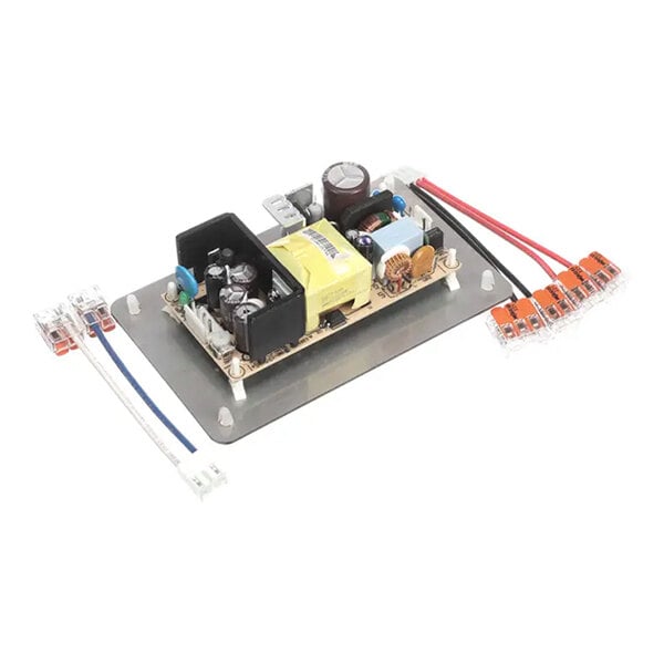 A power supply service kit for XLT Ovens, model SP4717A, featuring a mounted circuit board with various electronic components and wiring connectors.