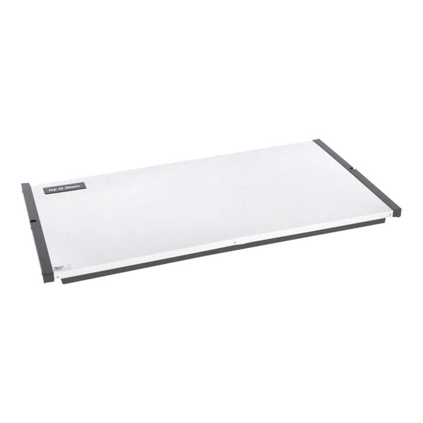 A rectangular front panel assembly for an Ice-O-Matic appliance, measuring 48 inches.