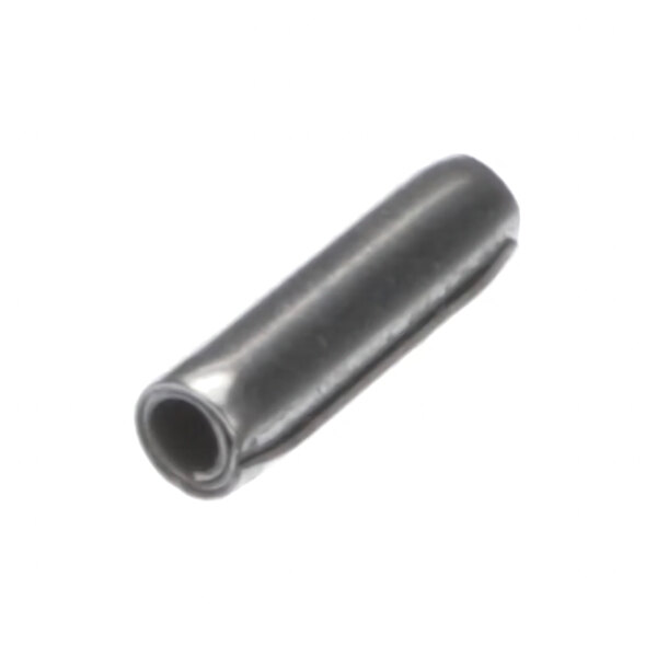 A small cylindrical metal spiral pin.