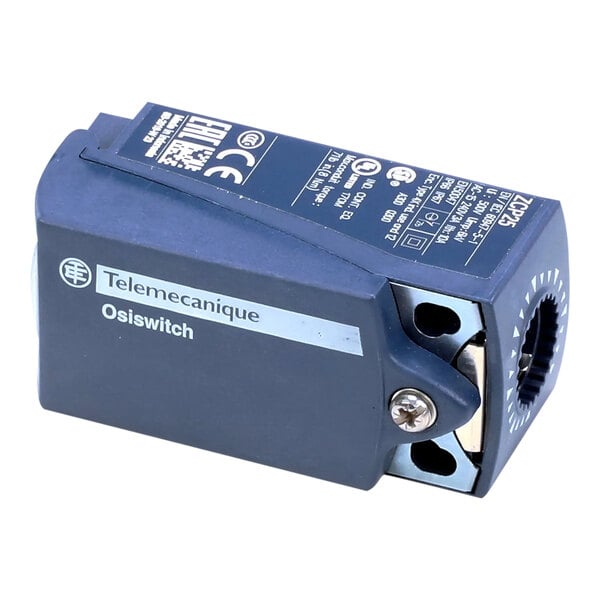 A Telemecanique Osiswitch limit switch body with contact block.