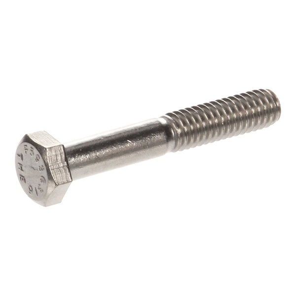 A metal hex head bolt with partial threading, sized 5/16-18 x 2 inches.