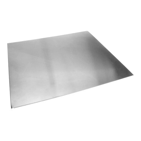 A rectangular stainless steel side panel assembly.