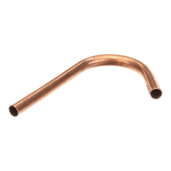 A bent copper tube used as a water inlet component.