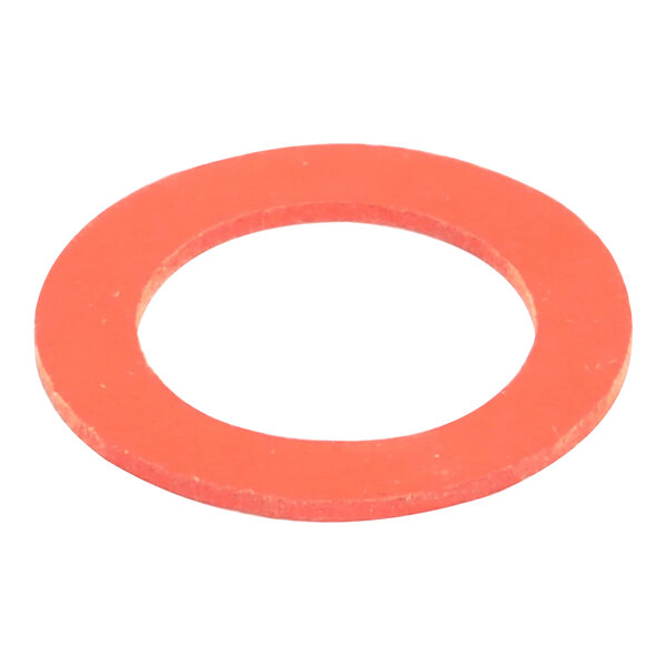 A red silicone washer with a 7/8 inch inner diameter and a 1 5/8 inch outer diameter.