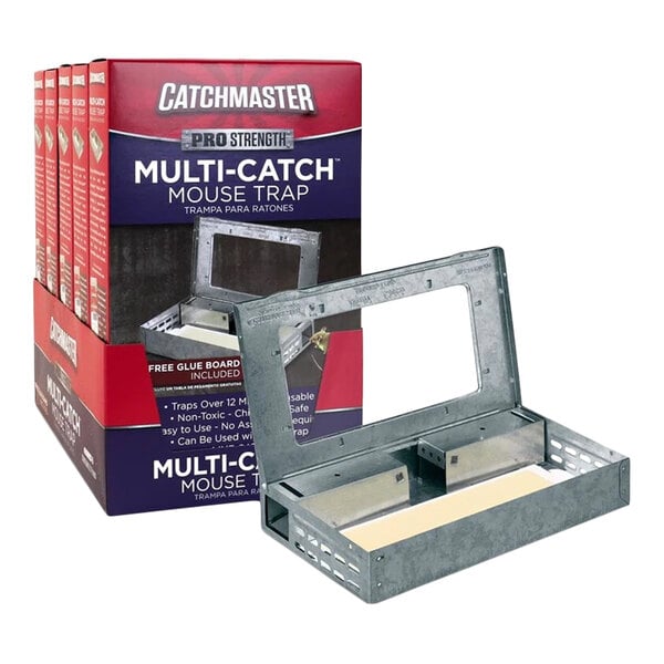 Catchmaster 606MCV-5 Pro Strength Multi-Catch Metal Mouse Trap - 5/Case