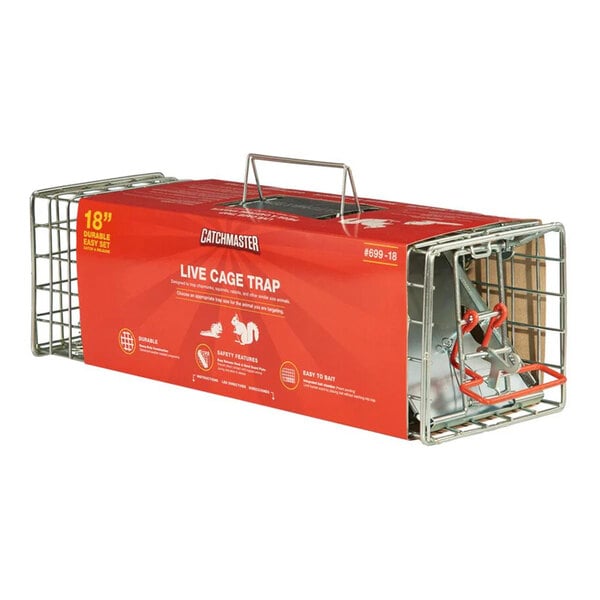Catchmaster 699-18 18" Live Catch Animal Trap - 4/Case