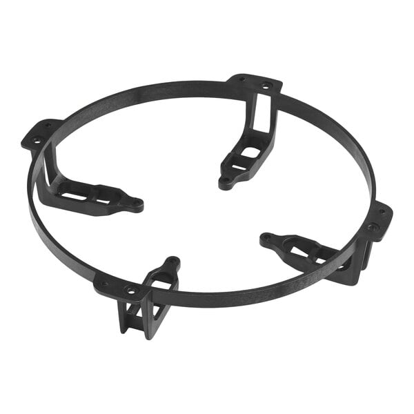A black metal condenser fan motor bracket designed for the Avantco AP-49R refrigerator.