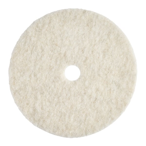 Niagara™ 3300N 27" White Natural Moderate-Frequency Burnishing Floor Pad - 5/Case