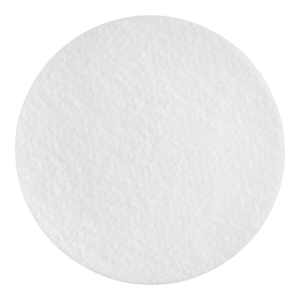 3M 15" White Carpet Bonnet - 5/Case