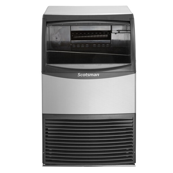 Scotsman CU0920MAX-1A 20" Air-Cooled Undercounter Medium Cube Ice Machine with 57 lb. Bin and ADA-Compliant Floor Mount Kit - 100 lb., 115V