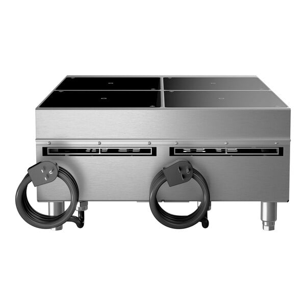 Vollrath 924HDI-2900 Four Hob Heavy-Duty Induction Range with Temperature Control Probe - 208/240V, 11,600W