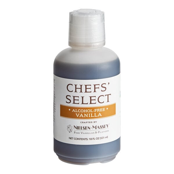 A bottle of Nielsen-Massey Chef's Select Alcohol-Free Vanilla, 18 oz.