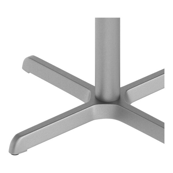 Flash Furniture Beverly 30" x 30" Silver Standard Height Table Base with 3" Column