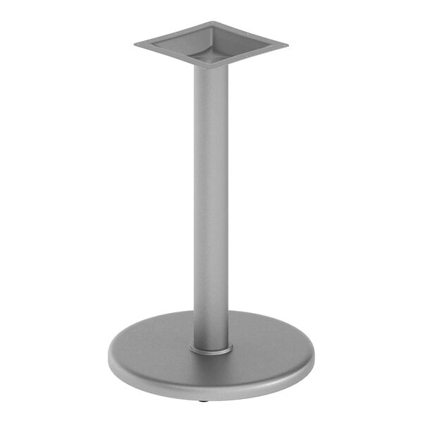 Flash Furniture Beverly 18" Round Silver Standard Height Table Base with 3" Column