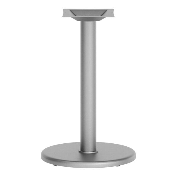 Flash Furniture Beverly 18" Round Silver Standard Height Table Base with 3" Column