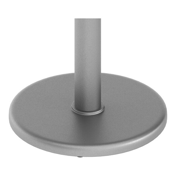 Flash Furniture Beverly 18" Round Silver Standard Height Table Base with 3" Column