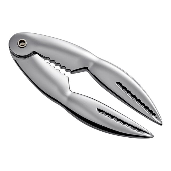 Acopa 5 3/8" Claw-Shaped Chromium-Coated Zinc Alloy Lobster Cracker - 12/Case