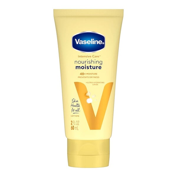 A 2 fl. oz. tube of Vaseline Intensive Care Nourishing Moisture Lotion.