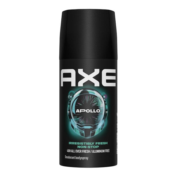 A can of Axe Apollo deodorant body spray.
