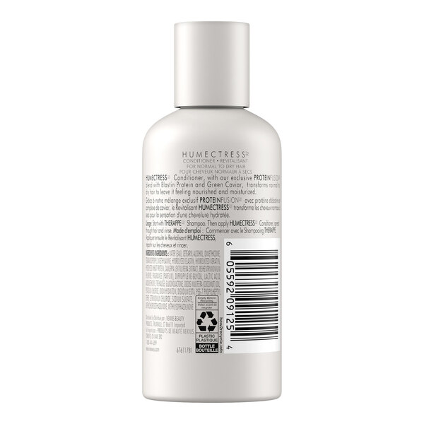 A small white plastic bottle of Nexxus Humectress Pro Fusion Conditioner, 3 fluid ounces.